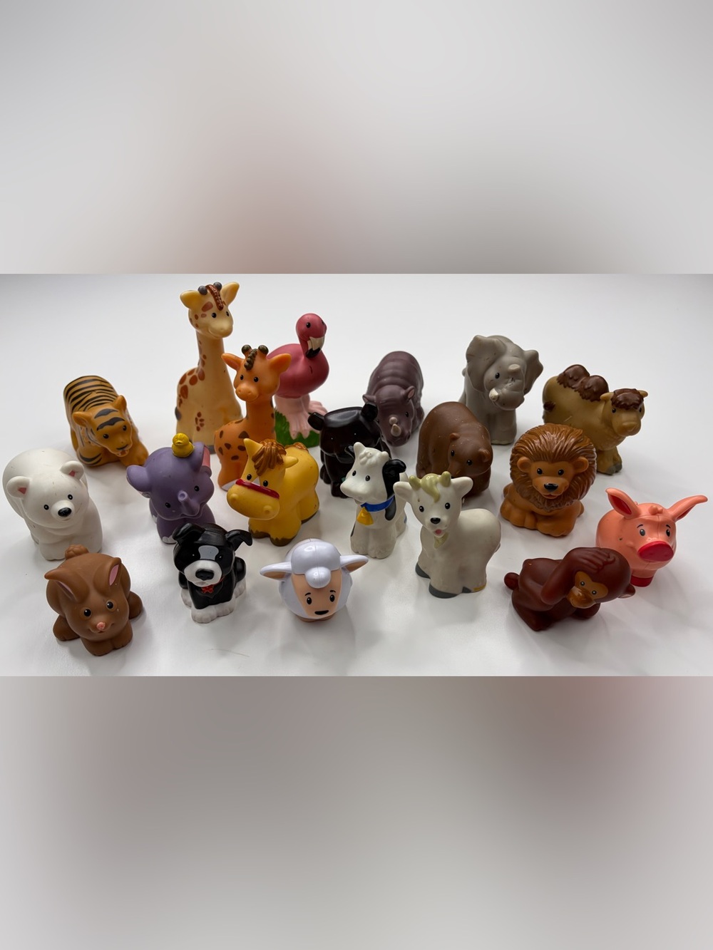 Fisher Price Little People Animals Huge Lot of 20 Good Play Condition
